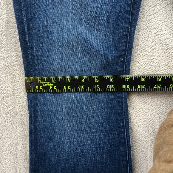 Mother Woman's Jeans Size 27 The Weekender Fray Blue Denim Flared Jeans - Picture 7 of 16